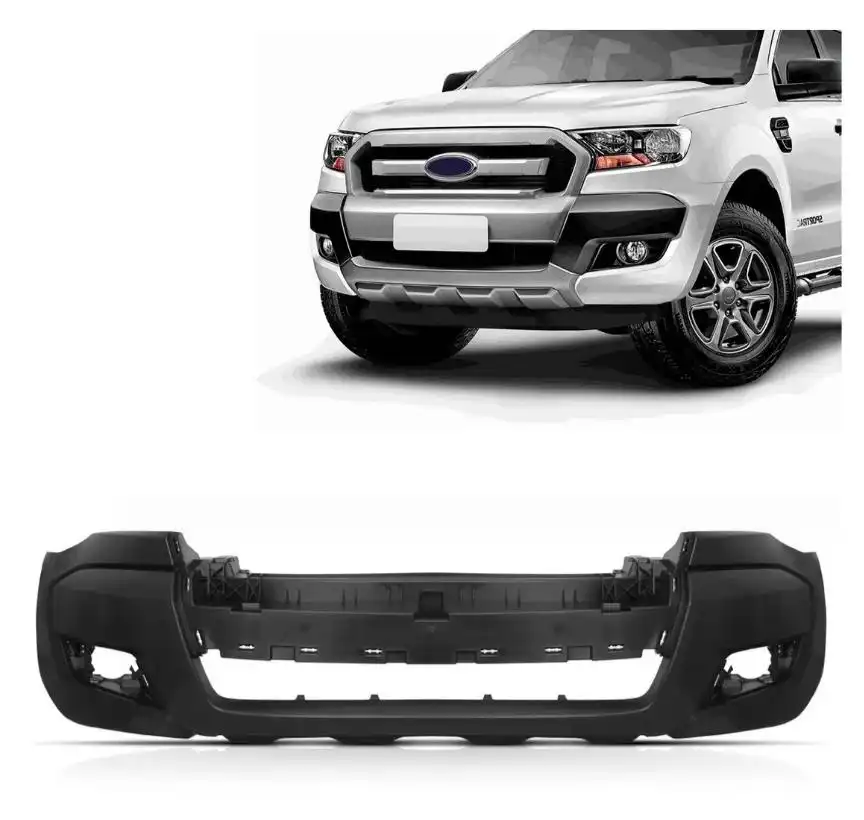 PARACHOQUE DIANT RANGER 2017/ PRETO LISO C/ FURO S/SENSOR