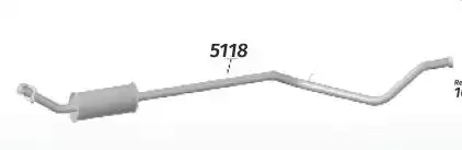 SILENC INTERM PEUGEOT 307 1.6 2002/2006 HATCH 308 1.6 16V