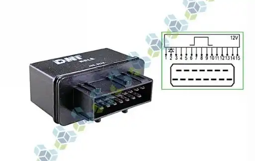 RELE AUXILIAR INJECAO ELETRONICA 12V 15T COM SUPORTE PEUGEOT