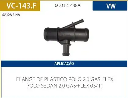 TUBO CONEXAO DAGUA POLO 2.0 2003 A 2011