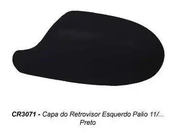 CAPA ESPELHO EXT FIAT PALIO 11/ ESQ PRETO