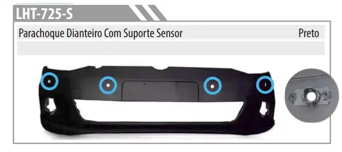 PARACHOQUE DIANT SPACEFOX 2014 A 2022 C/SENSOR