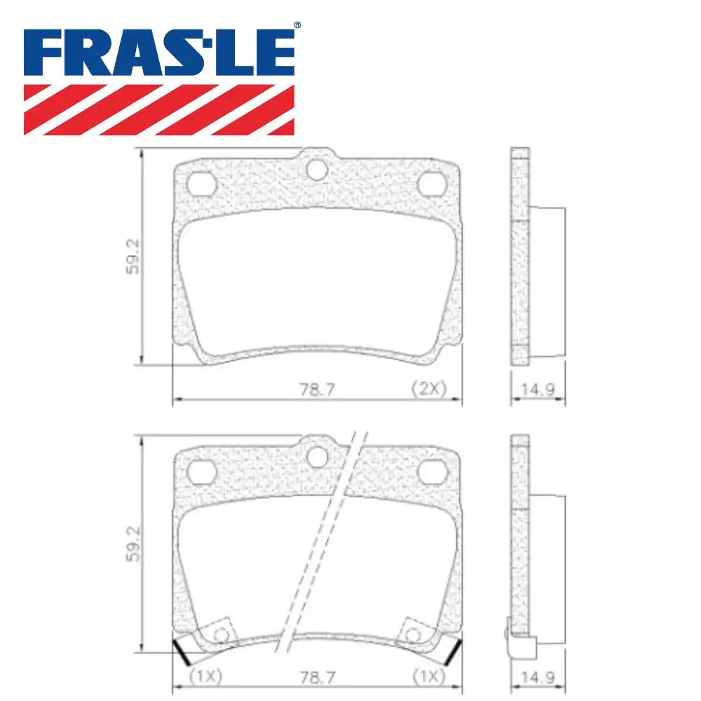 PASTILHA FREIO TRASEIRA MITSUBISHI PAJERO DAKAR 2010/