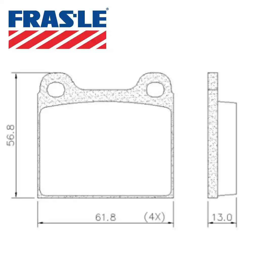 PASTILHA FREIO DIANTEIRA CHEVETTE TEVES (SERVE TRAS OMEGA)