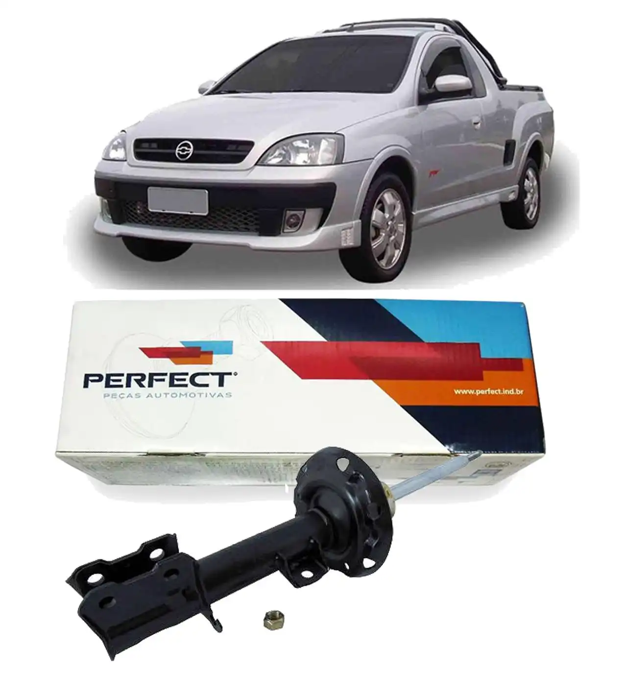 AMORTECEDOR DIANTEIRO MONTANA 2003 A 2009 ESQUERDO