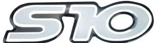 EMBLEMA ADESIVO "S-10" TAMPA PRATA