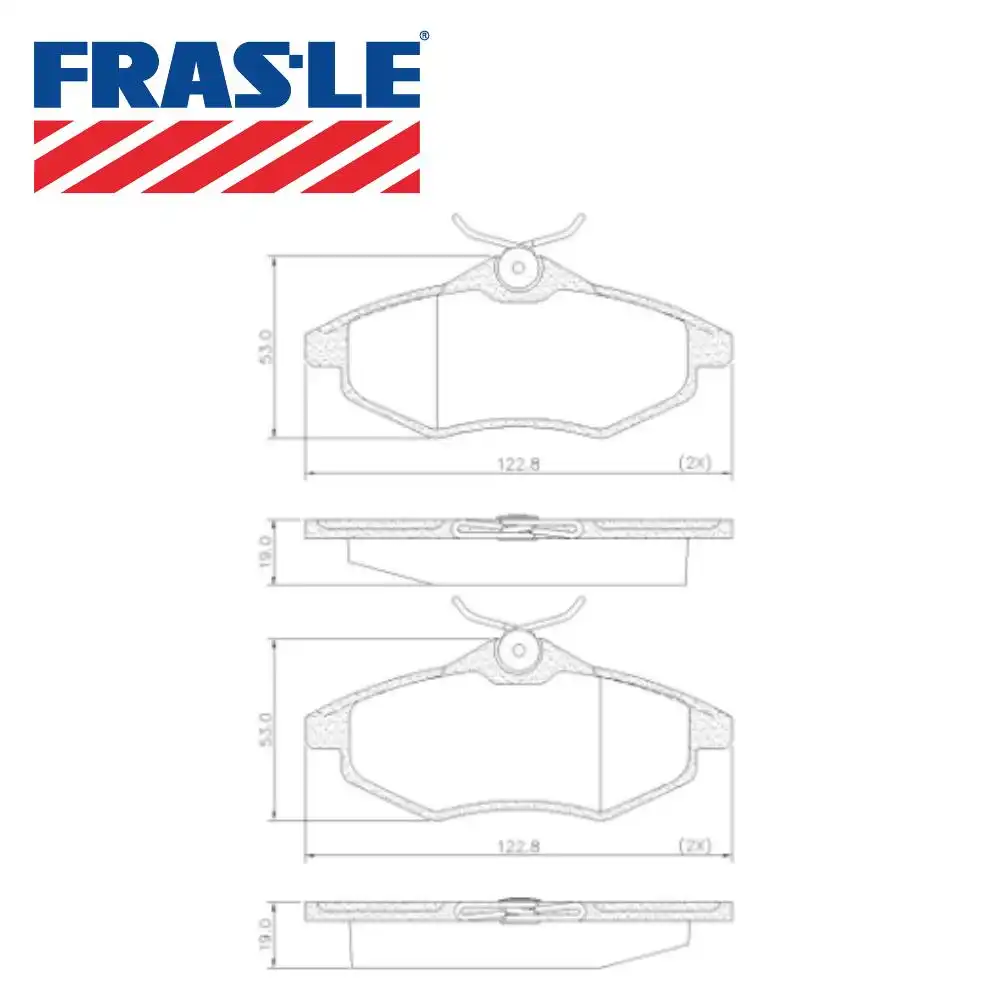 PASTILHA FREIO DIANTEIRA CITROEN C3 1.4 2003/ SISTEMA LUCAS