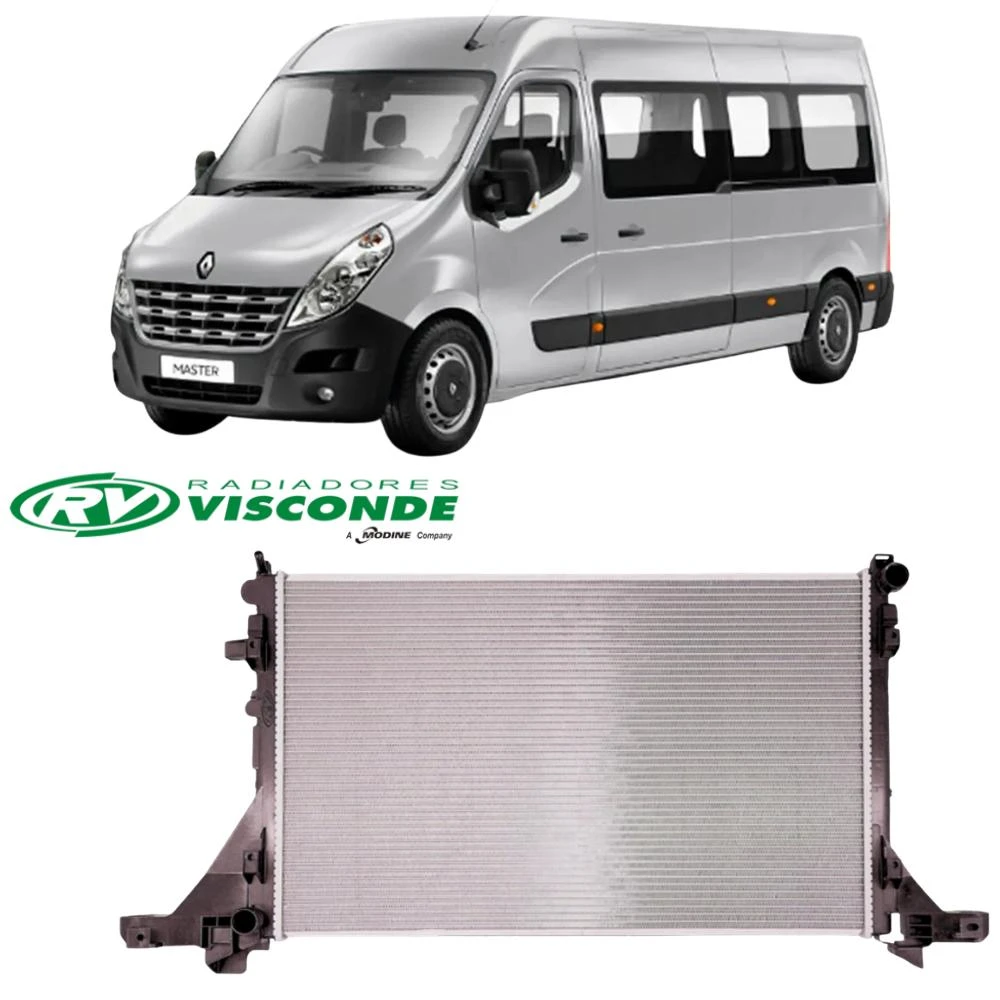 RADIADOR RENAULT MASTER 2.3 2013 A 2022 BRASADO