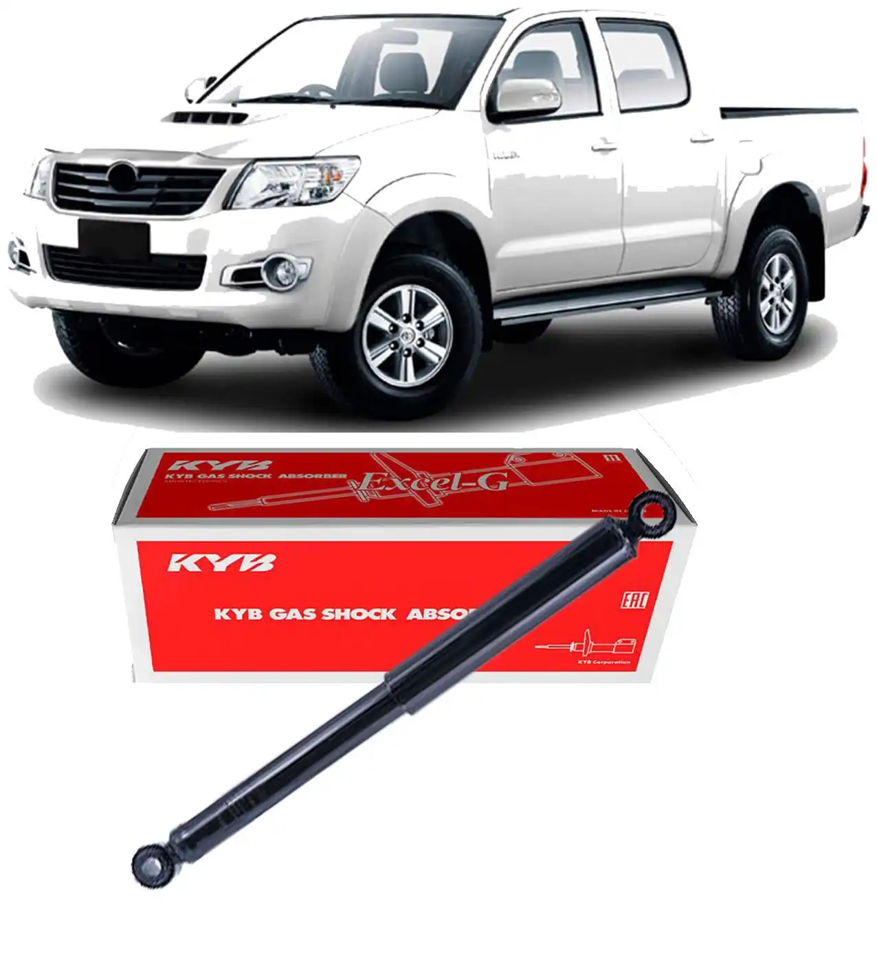 AMORTECEDOR TRASEIRO TOYOTA HILUX PICK-UP 2005 A 2014