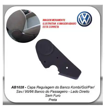 CAPA LATERAL BANCO GOL 95/96 DIR EXT PRETA