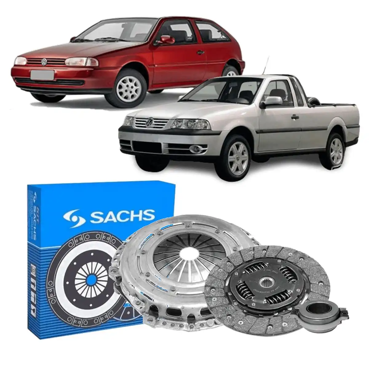 KIT EMBREAGEM GOL SANTANA SAVEIRO KOMBI DIESEL COM ROLAMENTO