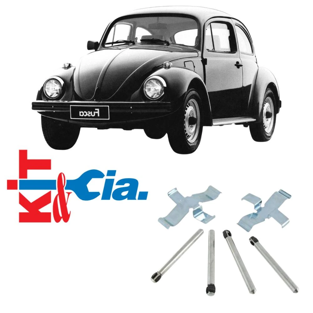 MOLA PASTILHA FREIO FUSCA C/ PINO (KIT P/ 2 RODAS)