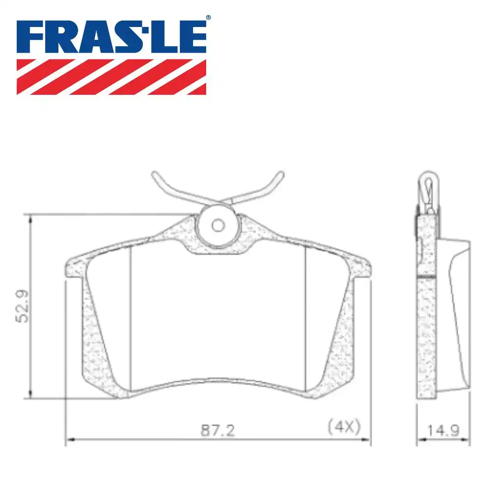 PASTILHA FREIO TRASEIRA GOLF 1.6 8V 2001 A 2014 CERAMICA
