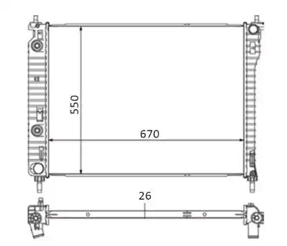 RADIADOR CAPTIVA 2.4 16V 3.6 V6 24V 08/