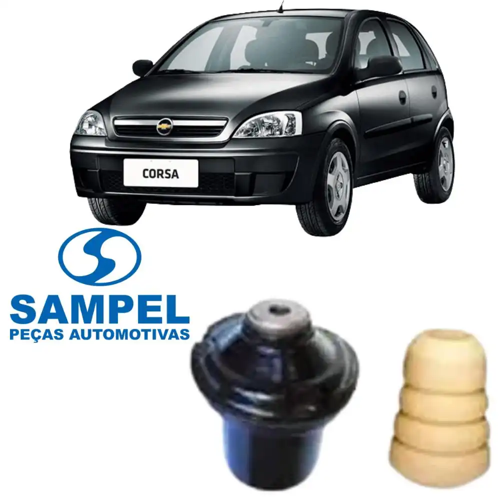 KIT AMORTECEDOR DIANTEIRO CORSA 2002 A 2012 COM ROLAMENTO