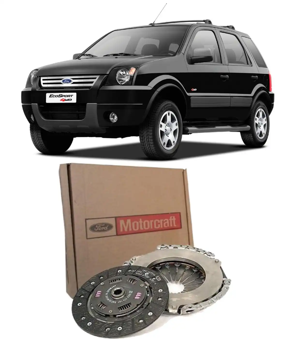 KIT EMBREAGEM ECOSPORT 2.0 16V 4X4 2003 A 2012 SEM ROLAMENTO