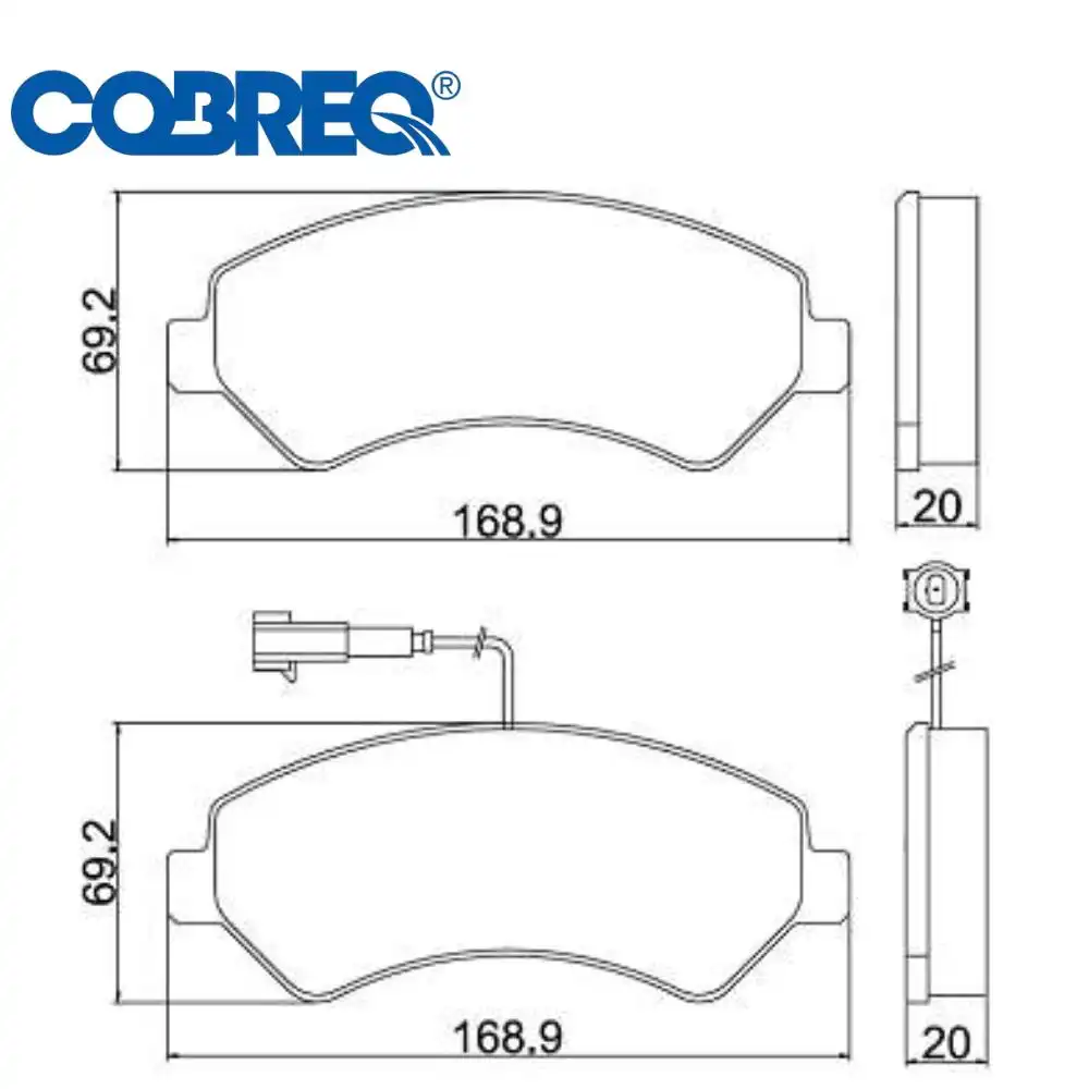 PASTILHA FREIO DIANTEIRA FIAT DUCATO 2.3 2018/