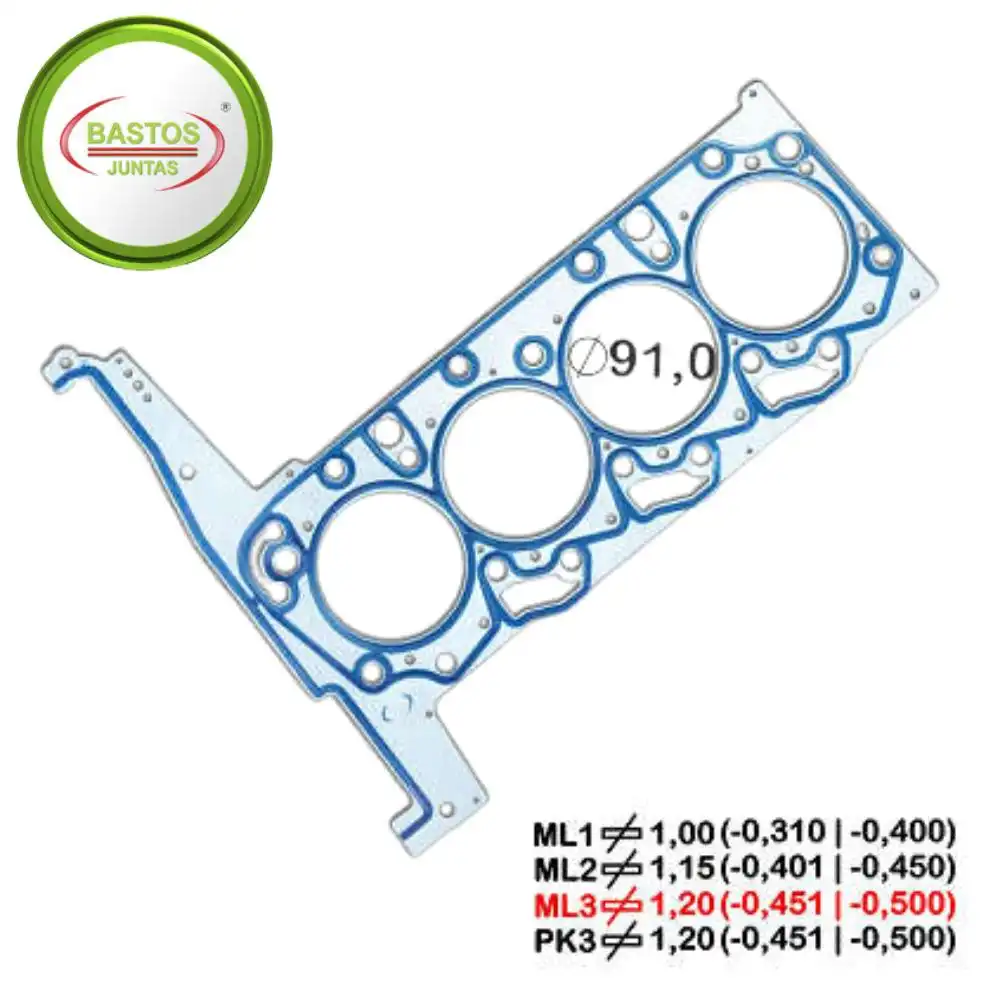 JUNTA CABECOTE FORD TRANSIT 2.4 16V 2008 A 2011 METAL