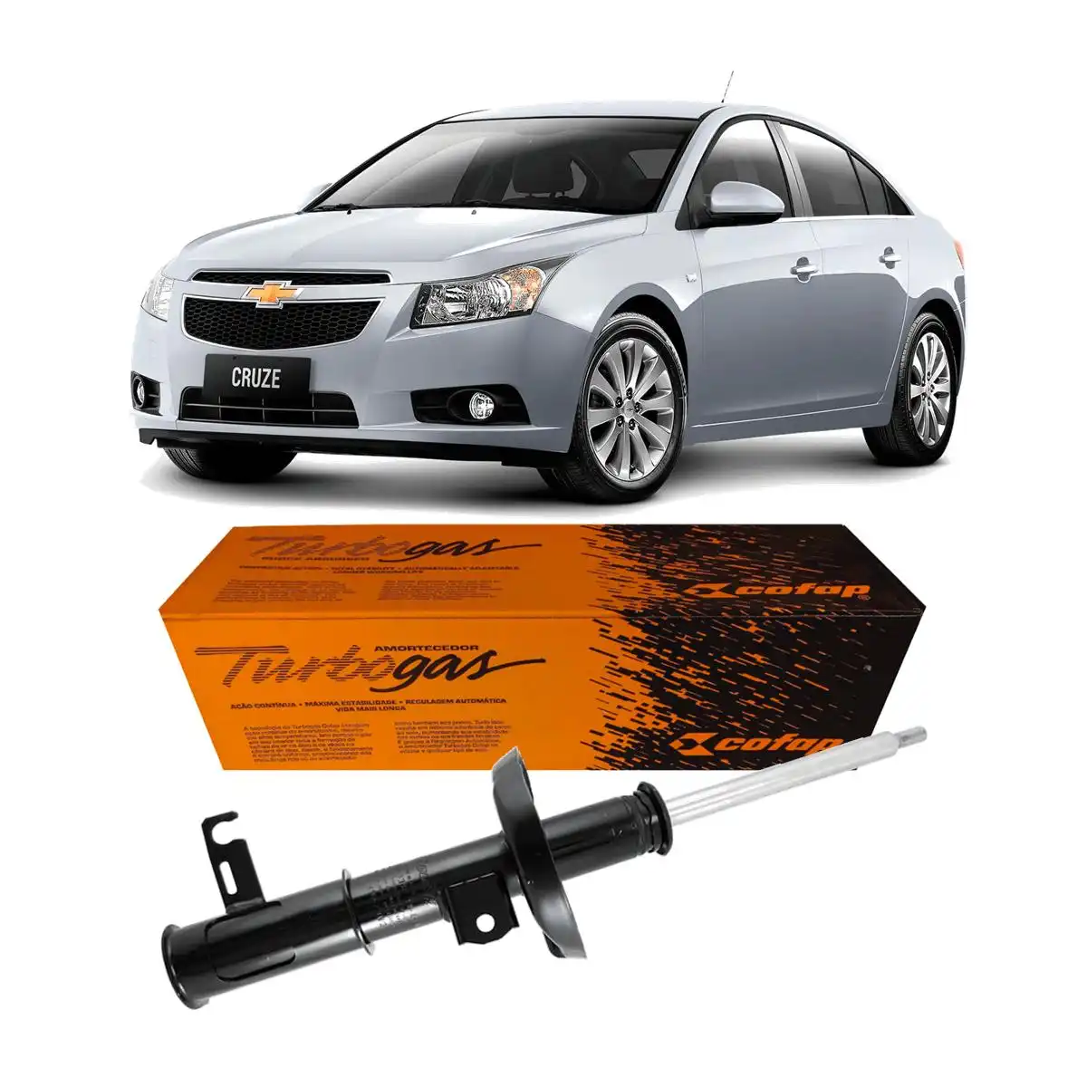AMORTECEDOR DIANTEIRO CRUZE 2011 A 2016 DIREITO