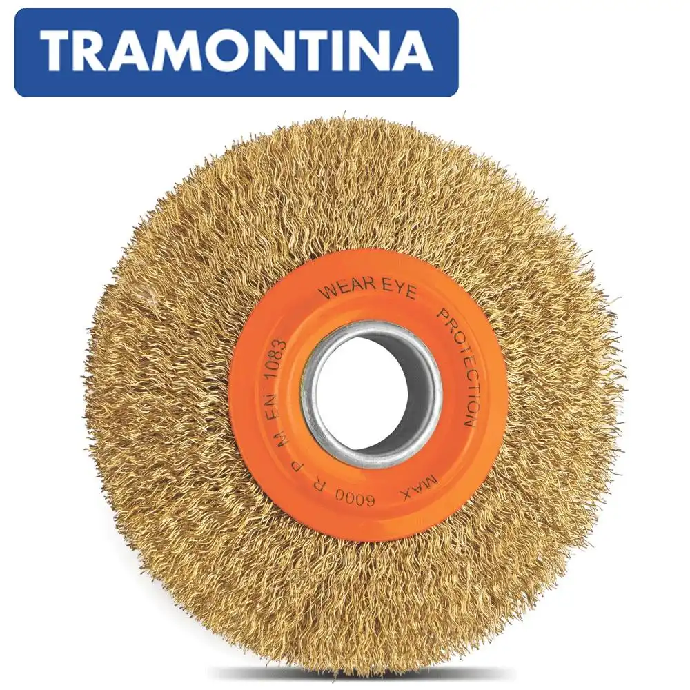 ESCOVA CIRCULAR ARAME ONDULADO 6X1/2 POL