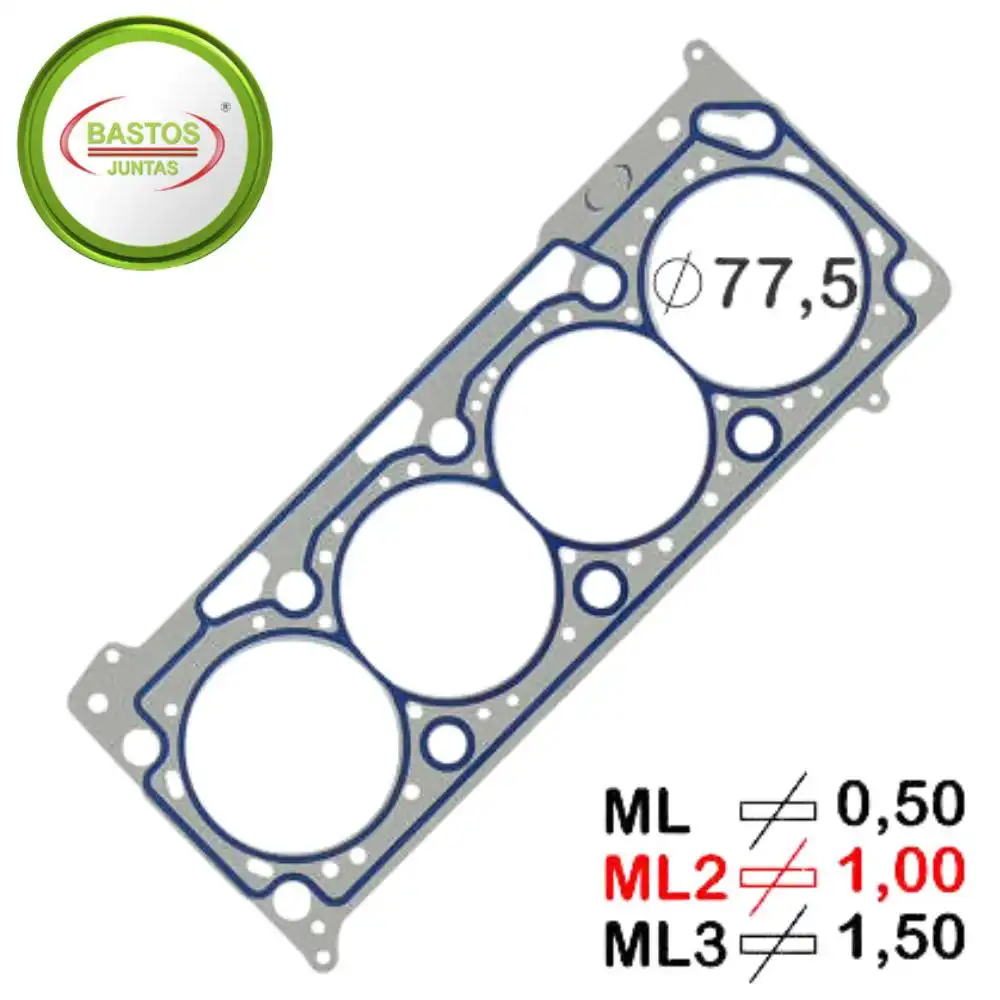 JUNTA CABECOTE GOL G5 1.6 8V EA111 2008 A 2014 METAL SOB MED
