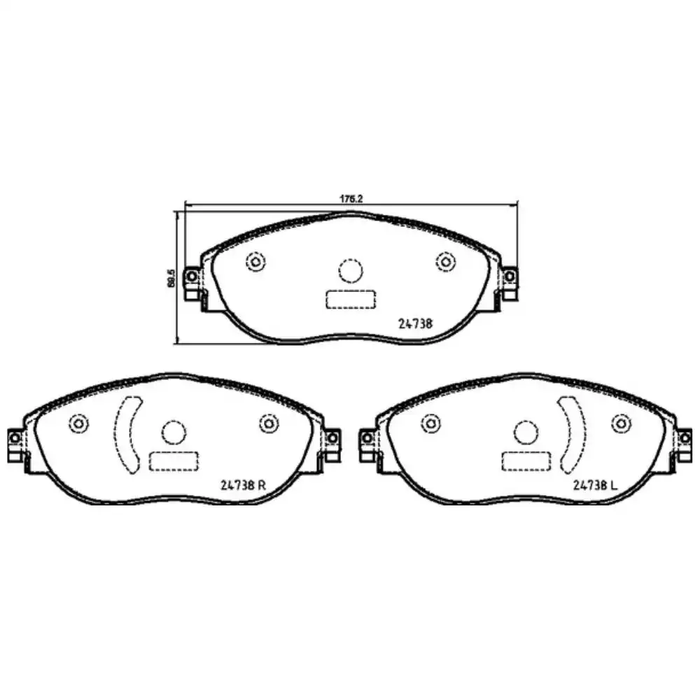 PASTILHA FREIO DIANTEIRA TIGUAN 250 TSI 1.4 2018/ CERAMICA
