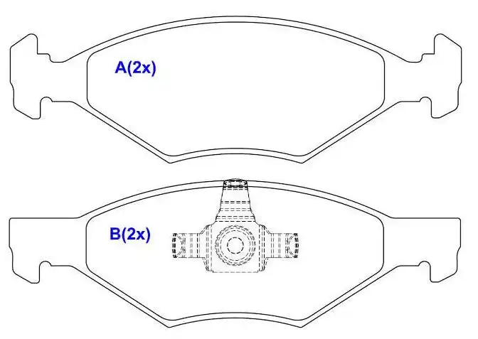PASTILHA FREIO DIANTEIRA MOBI 1.0 2016 A 2023 SISTEMA TEVES