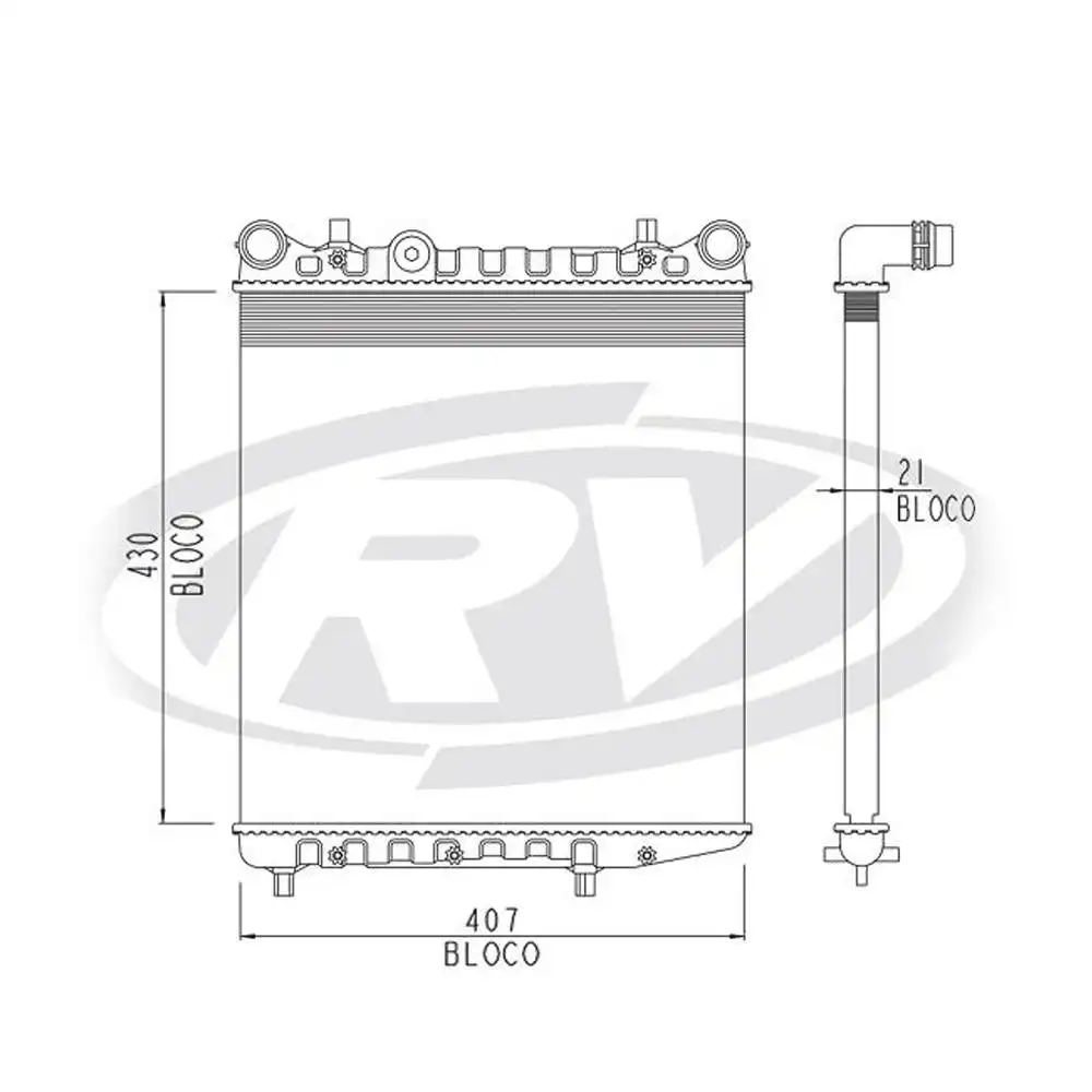 RADIADOR FOX POLO 1.0 1.6 2002 A 2005 SEM AR ENGATE RAPIDO