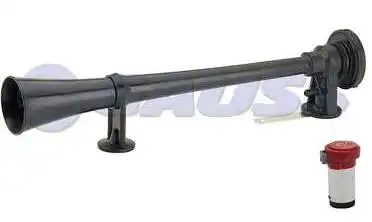 BUZINA 1 CORNETA GRANDE 12V S/ RELE C/COMPRESSOR