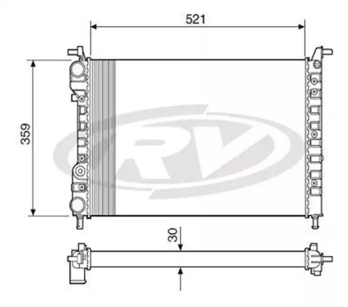 RADIADOR FIAT PALIO 1.0 1.3 1.5 1999 A 2005