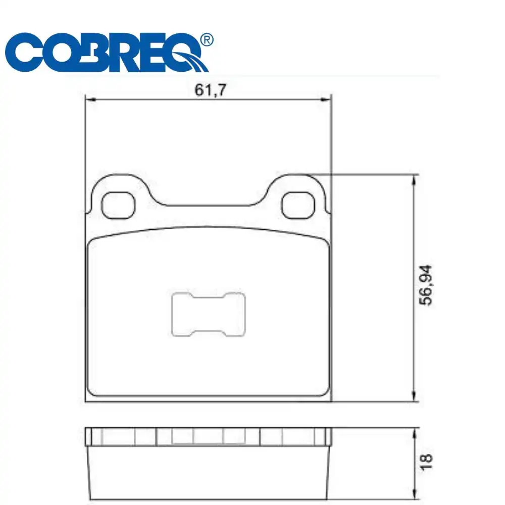 PASTILHA FREIO DIANTEIRA GOL 1981 A 1995 DISCO SOLIDO