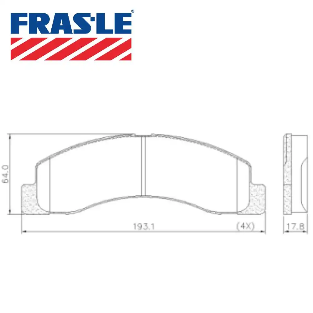 PASTILHA FREIO DIANTEIRA E TRASEIRA F-250 1998/