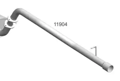 TUBO TERMINAL TOYOTA HILUX SW4 3.0 16V 2005 A 2012 DIESEL