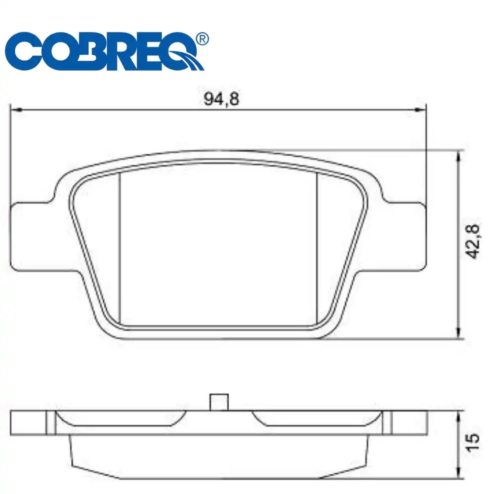 PASTILHA FREIO TRASEIRA FIAT STILO 1.8 8V 16V 2003/
