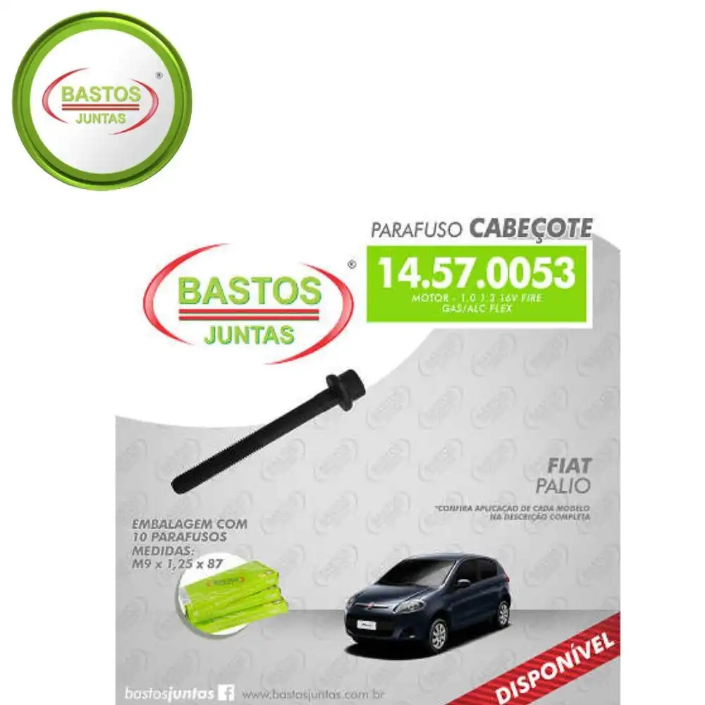 PARAFUSO CABECOTE PALIO 1.0 16V FIRE GASOLINA 2000 A 2003