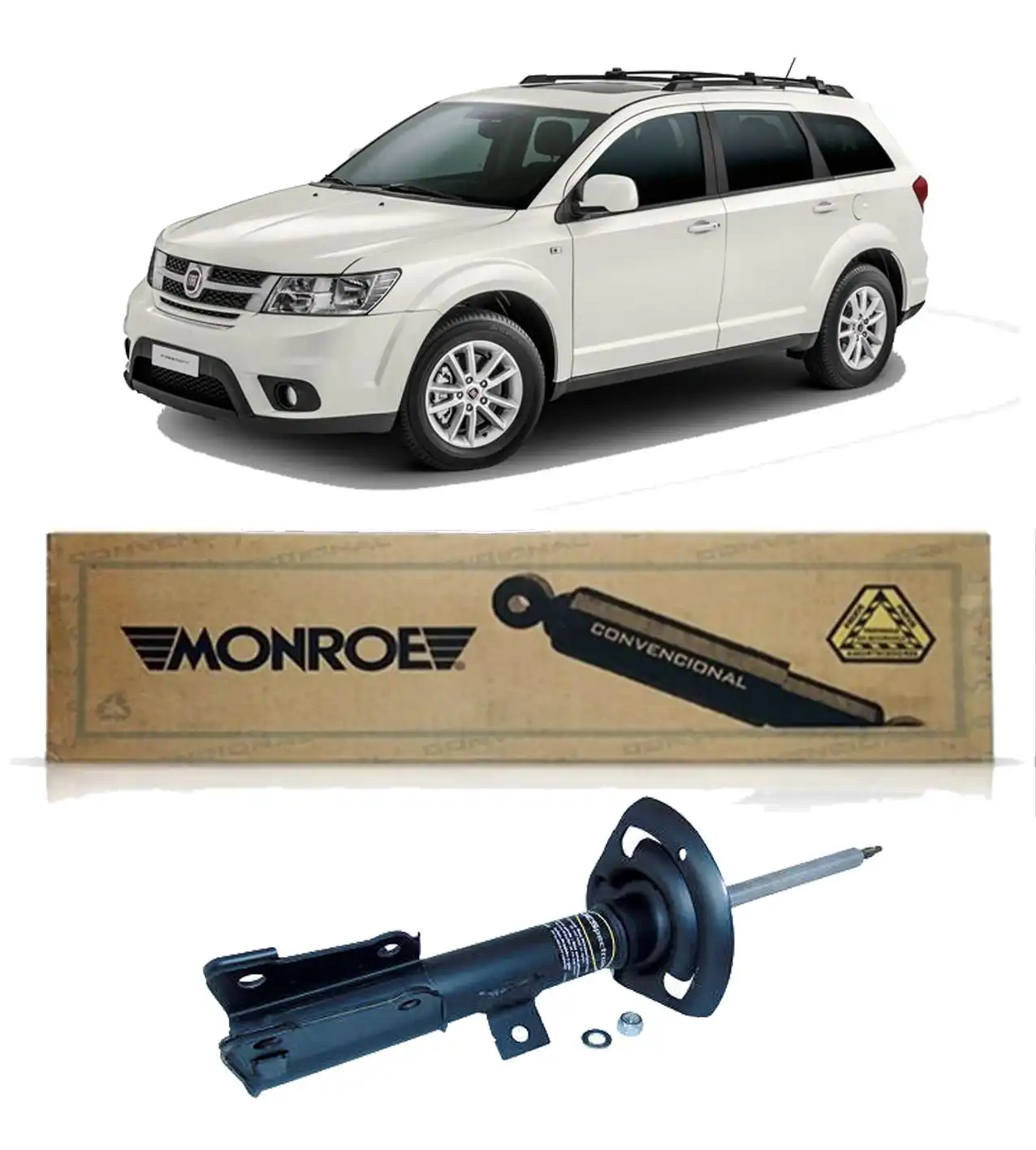 AMORTECEDOR DIANTEIRO FIAT FREEMONT 2011 A 2016 ESQUERDO