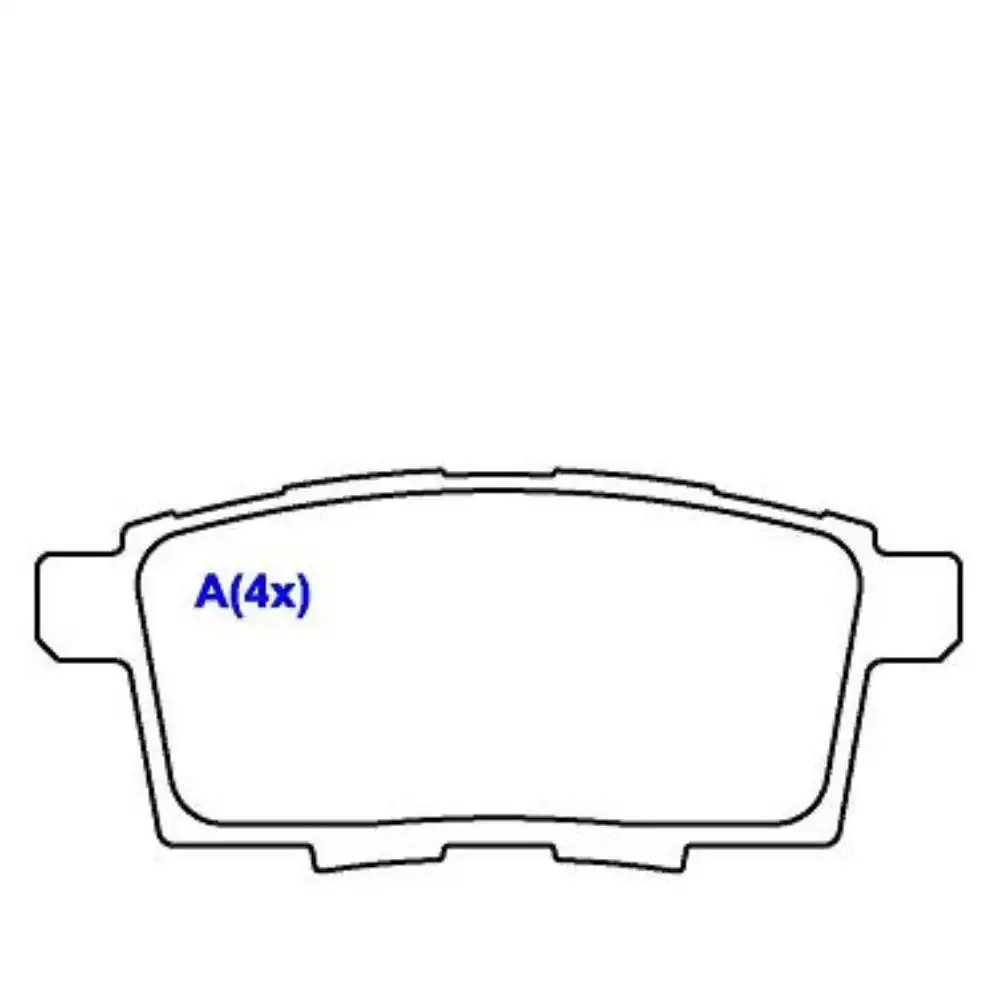 PASTILHA FREIO TRASEIRA EDGE 3.5L V6 2008 A 2010