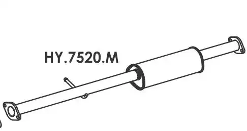 SILENCIOSO INTERMEDIARIO HYUNDAI IX35 2.0 16V 2013 A 2015