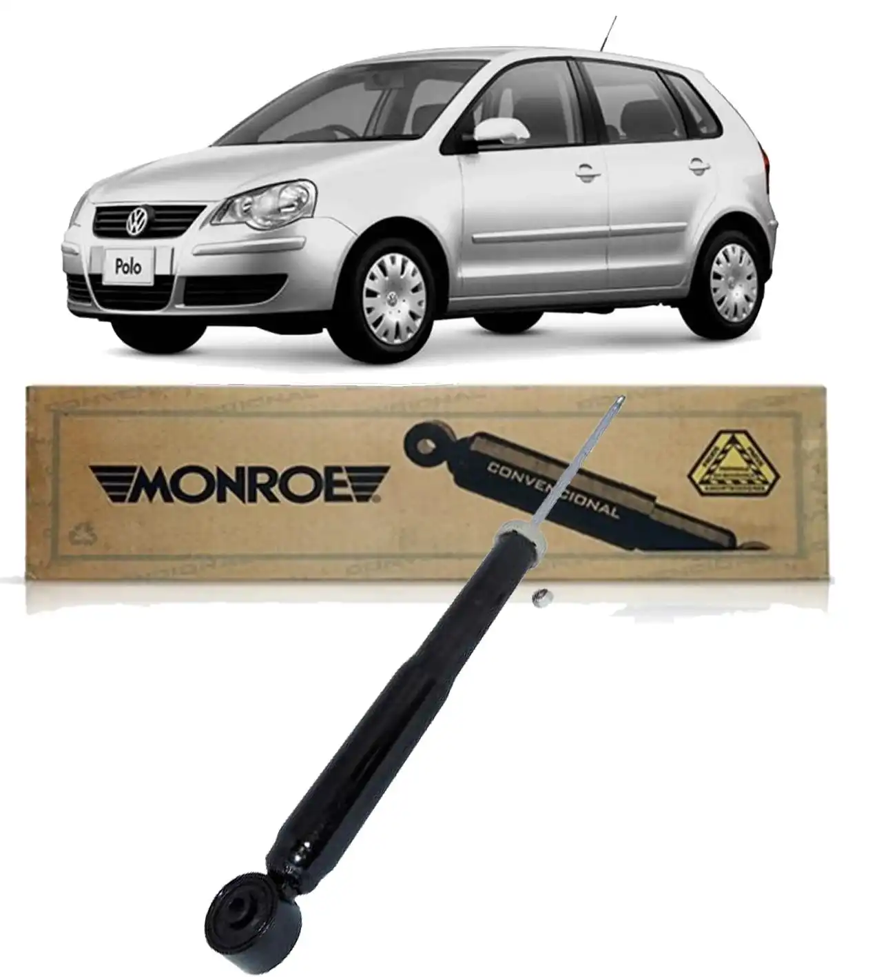 AMORTECEDOR TRASEIRO POLO 2007 A 2014