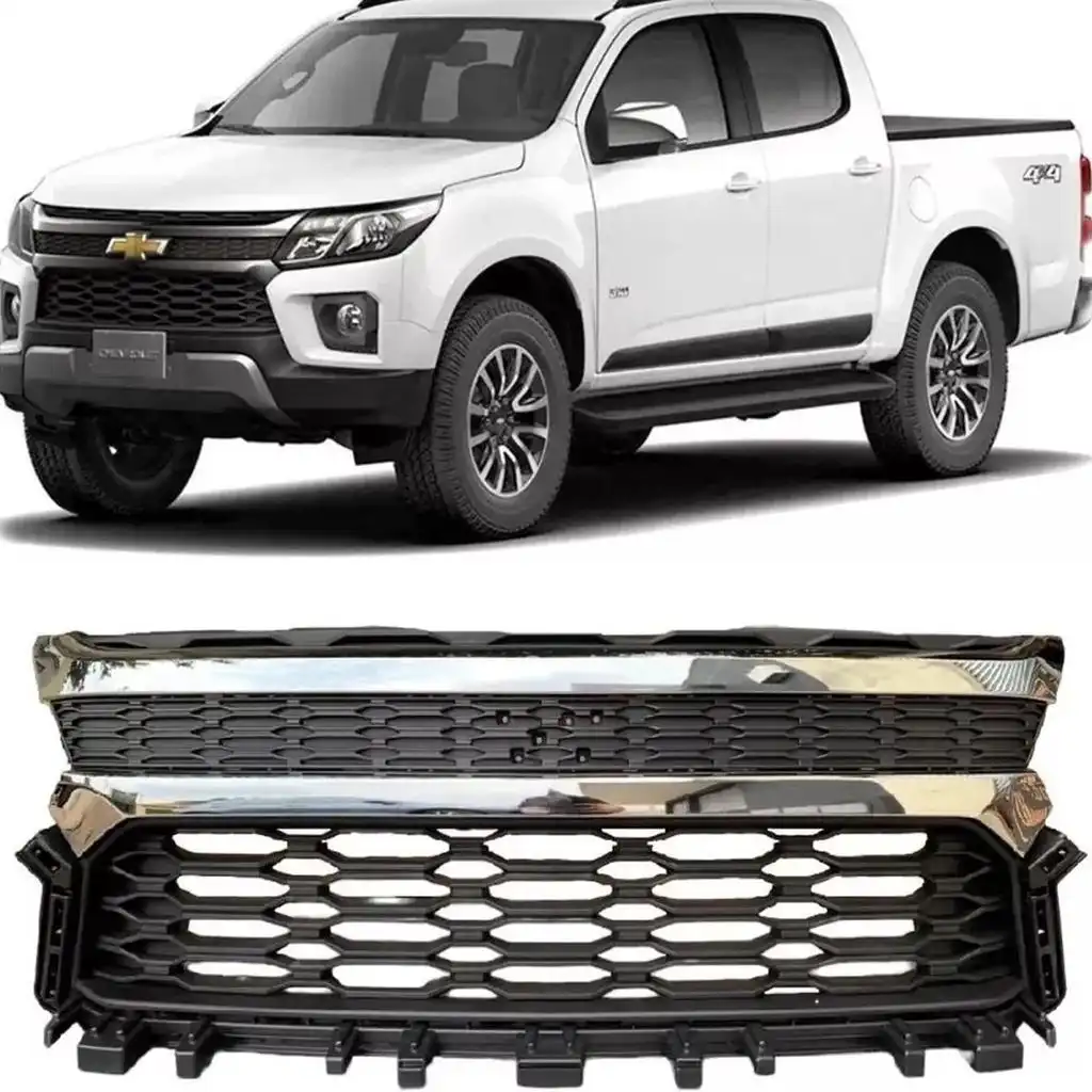 GRADE RADIADOR S-10 2021 A 2023 C/ FRISO CROMADO