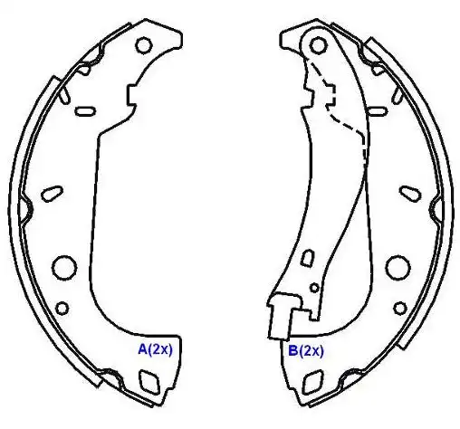 SAPATAS FREIO FIAT PALIO WEEKEND 97/00 TEMPRA FIORINO SIST B
