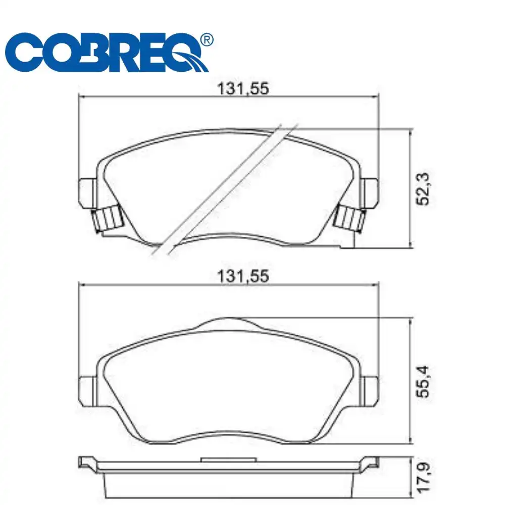 PASTILHA FREIO DIANTEIRA CORSA 1.0 1.8 2002/ TRW