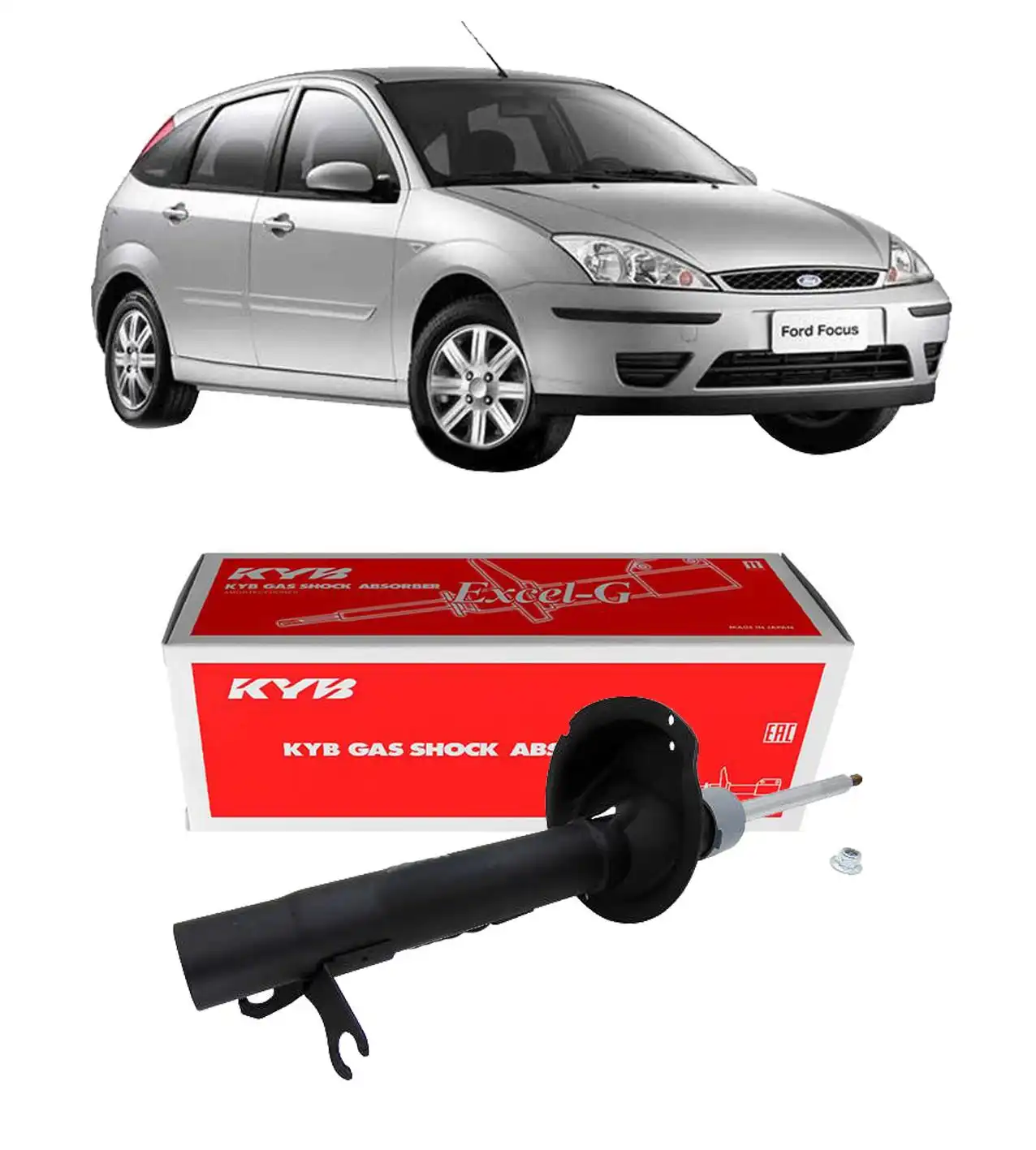 AMORTECEDOR DIANTEIRO FOCUS 2000 A 2008 DIREITO