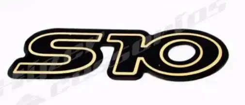 EMBLEMA ADESIVO S-10 RESINADO DOURADO