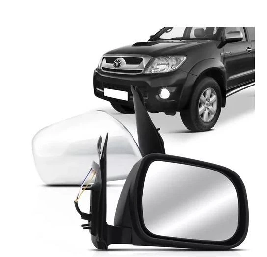 ESPELHO EXT TOYOTA HILUX 2005/2015 ELETRICO DIR CROMADO