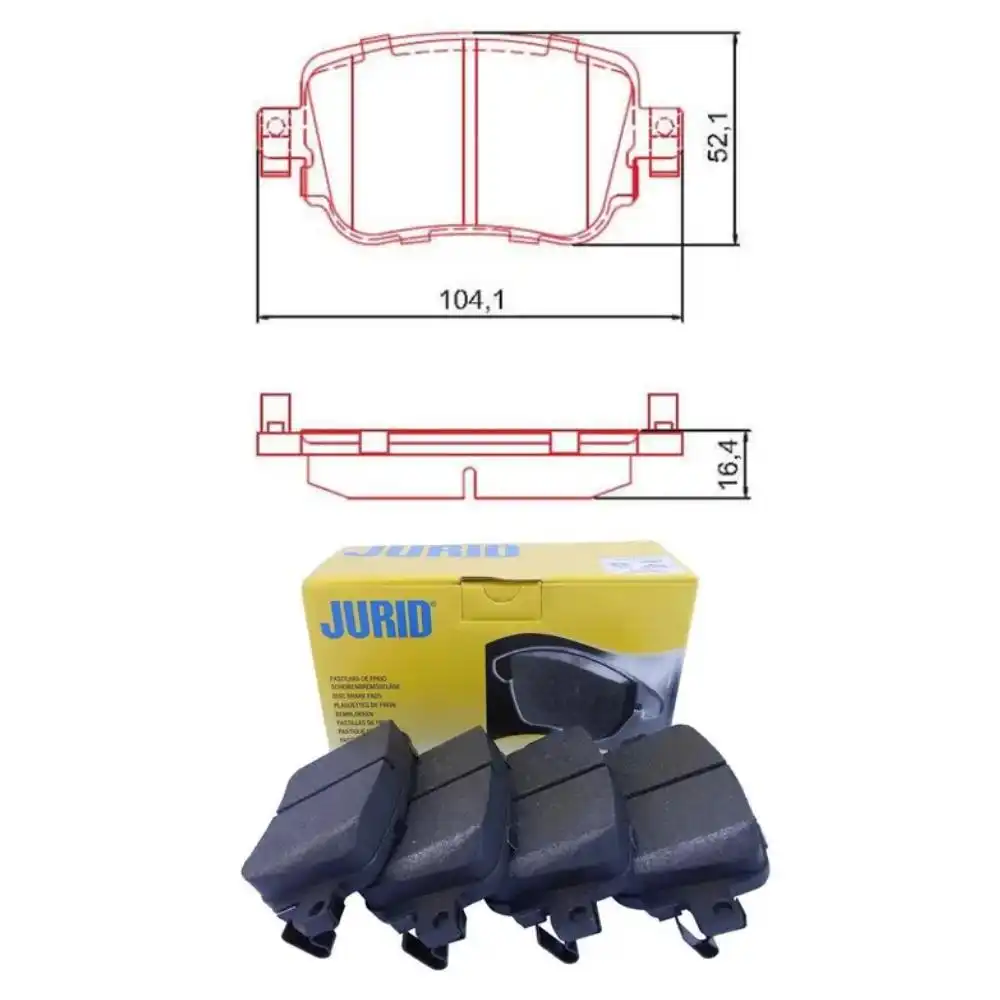 PASTILHA FREIO TRASEIRA GOLF GTI 2.0 2014 A 2018