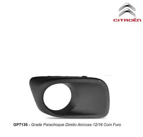 GRADE PARACHOQUE DIANT CITROEN AIRCROSS 2012 A 2016 COM FURO