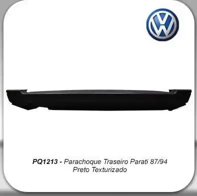 PARACHOQUE TRAS PARATI 1987 A 1994 (PRETO)