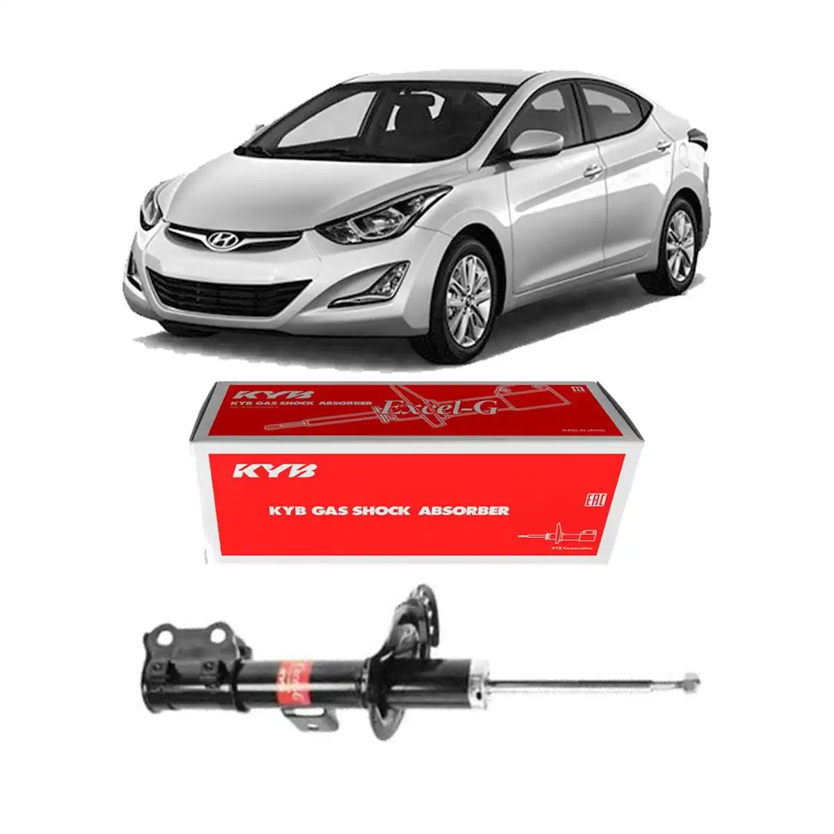 AMORTECEDOR DIANTEIRO HYUNDAI ELANTRA 2011 A 2016 ESQUERDO