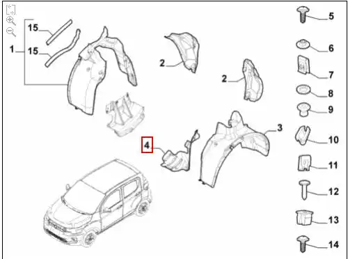 PROTETOR PARALAMA DIANT FIAT UNO 12/